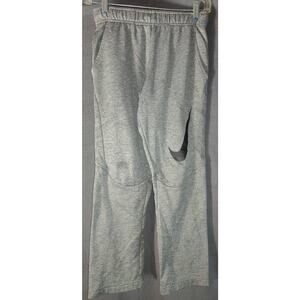 Nike Boys Dri Fit Gray Work Out Sweat Pants Medium